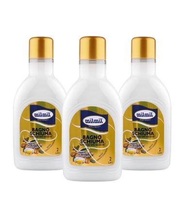 Milmil Milmil Bath Mousse Argan Oil Scent Practical Size Dermatologically Tested - 3 x 2000 ml