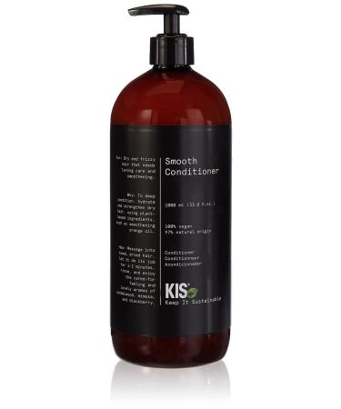 KIS Green Smooth - Conditioner - 1000ml - dry & frizzy hair - 100% vegan formula - sulfate-free - with soothing orange oil