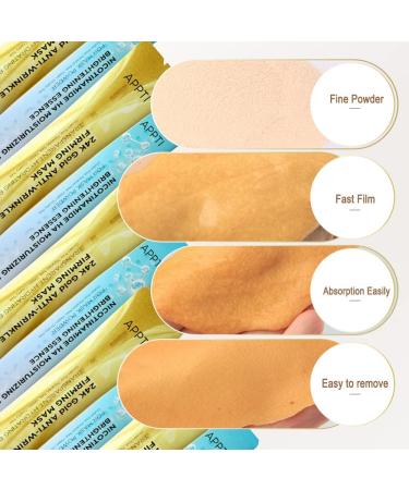 SHEEYOON Facial Jelly Mask Peel Off Crystal Face Jelly Mask Powder and Nicotinamide/Hyaluronic Acid Serum Set DIY Face SPA Skincare Mask (24K Gold) - Buy Online on GoSupps.com