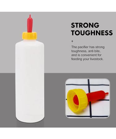 Yardwe 5 Sets 400ml Lamb Feeding Bottle - Farm Goat Supplies for Livestock Drink - Baby Goat Calf Milk Water Bottle & Nipples - Buy Online on GoSupps.com