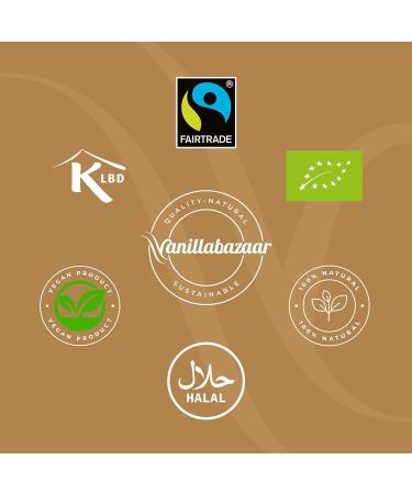 Vanillabazaar Sustainable Organic Fairtrade Bourbon Vanilla Pods - Grade A Beans for Chefs & Baking - 10 Pods in Resealable Tube - Buy Online on GoSupps.com