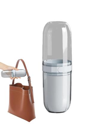 Toothbrush Case - Travel Toothbrush Holder | Multifunction Travel Cup Organizer | Compact Leak Proof Covered Travel Toothbrush Holder Portable for Bathroom