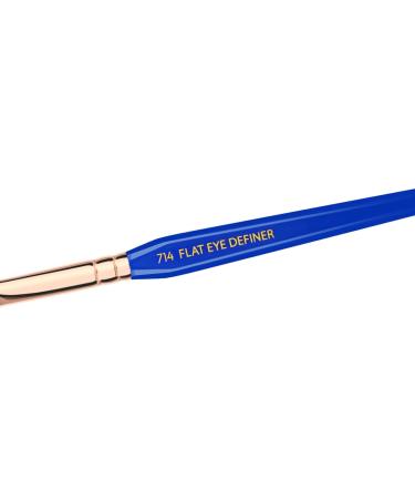 Bdellium Tools Golden Triangle 714 Flat Eye Definer - Vegan Soft Synthetic Makeup Brush for Smooth Application (Blue 1pc) - International Shipping Available - Buy Online on GoSupps.com