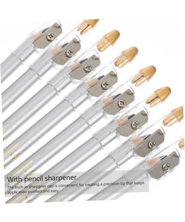 Ipetboom 10pcs Pencil Sharpener Eyebrow Pencil Lip Liner Make up Kit Eyebrow Tools Makeup Pen 2 in 1 Supplies - Buy Online on GoSupps.com
