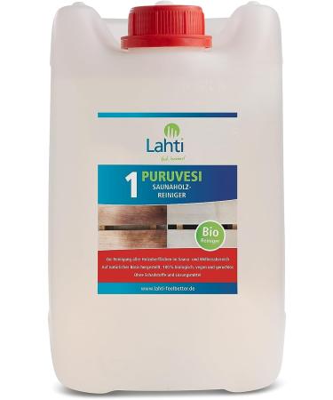 Lahti 1 Puruvesi Sauna Round Cleaner - Organic & Gentle 5L for Wood - Effective Complete Sauna Care - Buy Online on GoSupps.com