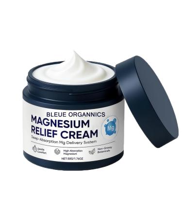 BOFEAFQ Bleue Organics Magnesium Cream Bleue Organics Nighttime Magnesium Lotion Relief Cream with Arnica Fast Absorbing Non-Greasy