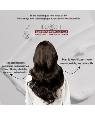 LifeCell Repairing Hair Mask | Restorative Bonding with Bioactive Peptides Keratin Plant Collagen Shea Butter & Coconut Oil - International Shipping Available - Buy Online on GoSupps.com