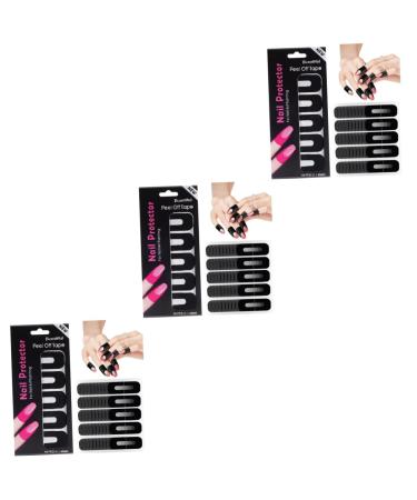 FRCOLOR 300 Sheets Nail Art Anti-spill Stickers Nail Protector for Gel Polish Nail Guards for Painting Nails Nail Protectors for Fingers Nail Protector Polish Silica Nail Polish 3.00X2.50X0.10CMx3pcs As Shownx3pcs