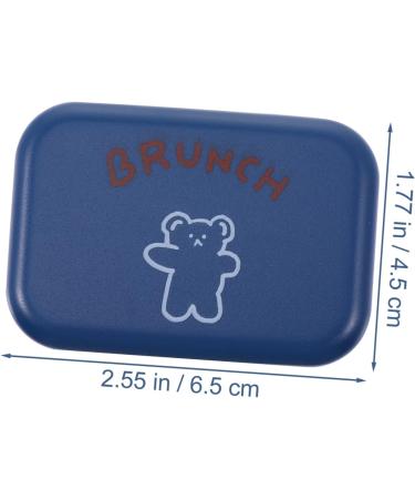 Mikikit Travel Makeup & Glasses Case Set - 3 Sets of 4-Piece Color Care Boxes - Durable Blue Etui Holder - Perfect for International Shipping - 6.5x4.5x2 cm - Buy Online on GoSupps.com