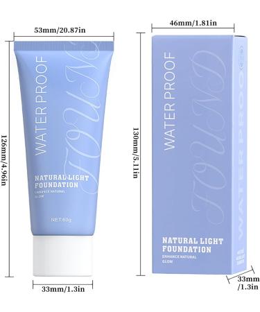  Generisch Waterproof Liquid Foundation Long Lasting Moisturizing Face Cream for All Skin Types Natural Light Hyaluronic Acid Moisturizer Makeup Ready Foundation - Buy Online on GoSupps.com