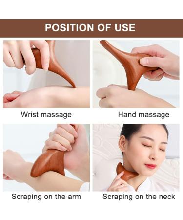 Wooden Massage Device - Gua Sha Board & Tool Sticks for Trigger Point Relief | Best Massage for Back Neck Shoulders & Feet - Buy Online on GoSupps.com