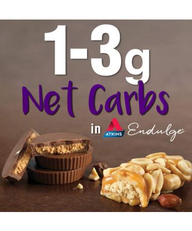 Atkins Endulge Peanut Caramel Cluster Bar - 1.2oz (5 Bars) - Buy Online on GoSupps.com