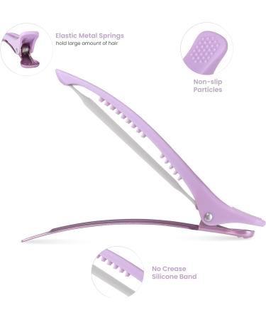 Aimike 6pcs Anti-Slip Hair Clips for Styling & Sectioning - Colorful Hair Roller Clips for Salon & Self Hair Cutting - Buy Online on GoSupps.com