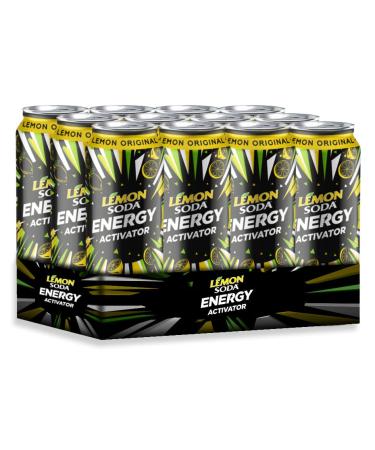 CAIYA Lemonsoda Energy Activator - Original Lemon Flavour - 33cl 330ml Pack of 12 - Lemon Soda (New Packaging)