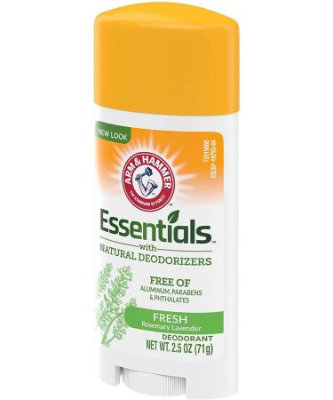Arm & Hammer Essentials Deodorant Fresh 2.5 oz. (Pack of 2) Rosemary Lavender 2.5 Ounce (Pack of 2) - Buy Online on GoSupps.com