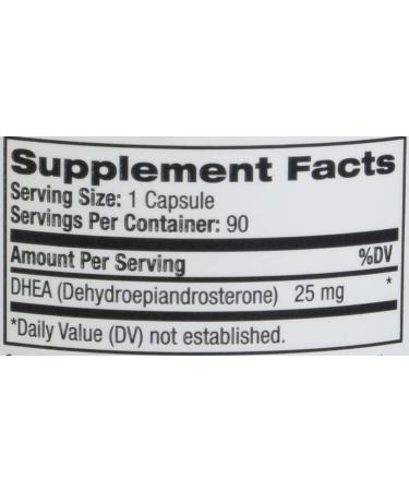 Natrol DHEA Tablets 25mg - Balanced Hormones, Mood & Healthy Aging Support - 90 Count - Buy Online on GoSupps.com