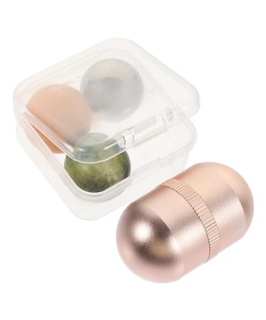 Balacoo 2 Sets Volcanic Stone Ball Beauty Massage Roller | Jade Face Massager & Eye Roller for Tightening & Relaxation - International Shipping Available - Buy Online on GoSupps.com