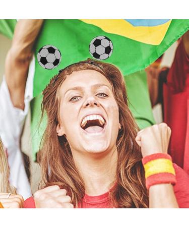 Beaupretty Football Headband Sports Headband Soccer Ball Head Bopper Football Hairband Cheer up Headband for Boys and Girls White 1 - Buy Online on GoSupps.com