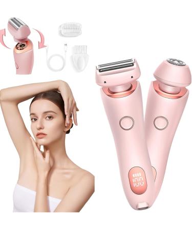 Duskofficial Razor Dusk Official Electric Razor Dusk Official Shaver The Glide Pro 3.0 Razor Brazilian Shaver 2 In 1 Electric Shaver Razors for Women Women's Trimmers (Pink)