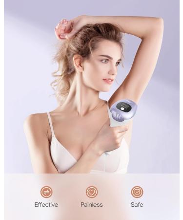 IPL Hair Removal Device for Men & Women - 999 000 Painless Light Impulses | Body Face Bikini Area (Purple) - Shop Now! - Buy Online on GoSupps.com