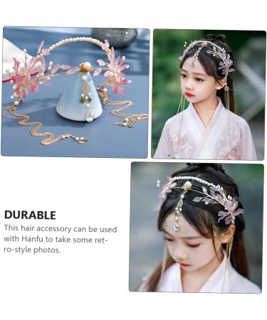 FOYTOKI 1pc Ancient Style Hair Crown Headdress Long Tassel Hair Accessory Vintage Hanfu Hair Accessory Chinese Traditional Hair Accessory Long Tassel Headdress Chinese Style Headband - Buy Online on GoSupps.com
