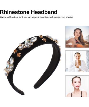 Rhinestone Headband Crystal Diamond Headband Hair Accessories for Women Wedding Cosplay Hairband Bride Hairband Head Bands for Women Pearls Head Beaded Rhinestones Crown Miss Color 2 - Buy Online on GoSupps.com