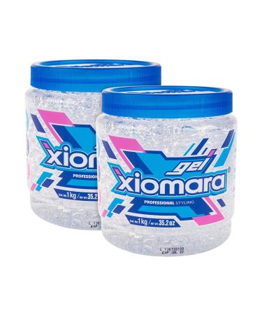 Xiomara Professional Hair Styling Gel with Vera Suitable for all the family 2 Pack of 35 Oz Jar, Clear, Aloe Aloe 2 Count (Pack of 1)