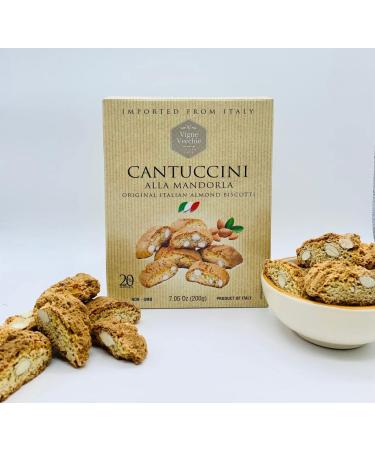 Cantuccini - Traditional Almond Biscotti (7.05 oz) 3 Pack - Imported from Italy
