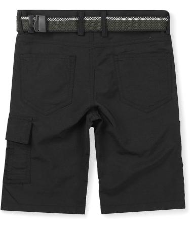 Mesinsefra Boys' Quick Dry Cargo Shorts - Black, Size 7-8 Years | Perfect for Outdoor Activities - Buy Online on GoSupps.com