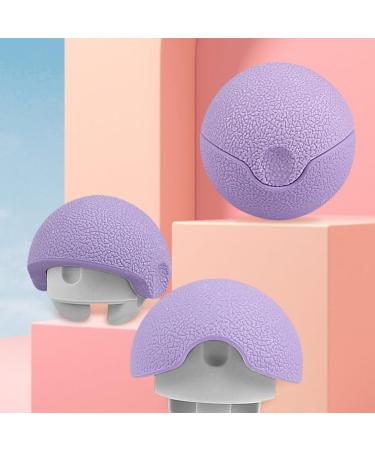 Iplusmile 3-in-1 Massage Ball - Muscle Massager Scooter & Voltage Massager Tool - TPE Fitness Violet Neck & Fascia Relief - Buy Online on GoSupps.com