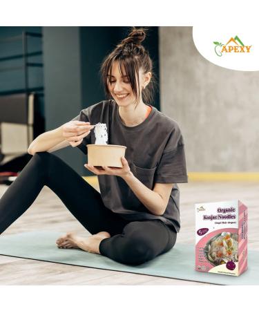 Apexy Organic Shirataki Konjac Noodle Spaghetti 53.6oz - 8 Pouches, Healthy Low Calorie, Low-Carb, Gluten-Free, Vegan, Keto & Paleo-Friendly Pasta - Buy Online on GoSupps.com
