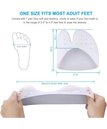 Metatarsal Pads & Soft Gel Ball of Foot Pads - Toe Protectors for Men & Women | Prevent Calluses & Blisters (1 Pair - Buy Online on GoSupps.com