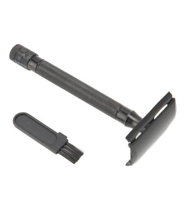 Manual razor razor double edge metal metal comfortable handle safety beard razor Easy to clean trimmer with cleaning brush