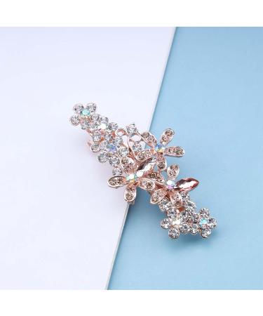 Cimenexe Bohemian Glitter Crystal Flower Hair Clip Barrette Cz Floral Hair Barrette Clip Rhinestone Spring Clip Hair Clip Gold Cz Hair Pins Clips Paved Flower Hair Barrette Cz Headwear Decorative - Buy Online on GoSupps.com