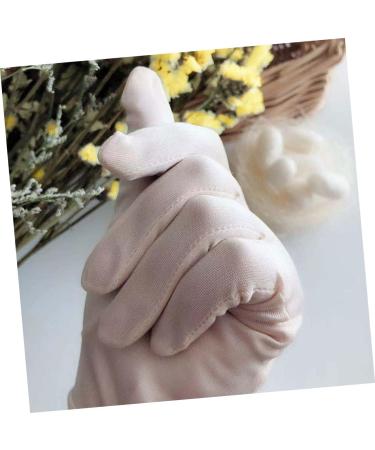 FRCOLOR Mittens 1 Pair Grooming Gloves Inspection Gloves Hand Moisturizer Hand Gloves Paraffin Wax Gloves Breathable Moisture Gloves Beauty Accessory Silk Multifunction Jewelry White - Buy Online on GoSupps.com