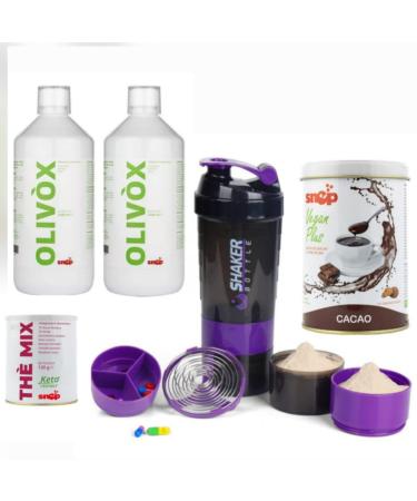 SNEP ITALY SNEP Packet Detox OLIVOX 2PZ Cocoa 520gr De Mix