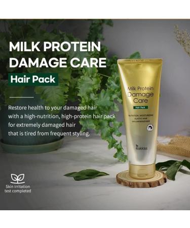 ROKKISS Milk Protein Hair Pack 250ml - Repair and Nourish Damaged Hair - Buy Online on GoSupps.com
