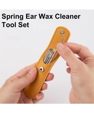 Latuzio Ear Cleaner Latuzio Ear Cleaning Kit Latuzio Ear Wax Cleaner Latuzio Ear Wax Removal Ear-Wax Cleaner Tool Set Ear Kit Cleaner Innovative Spring Earwax Cleaner Tool Set (Yellow) - Buy Online on GoSupps.com