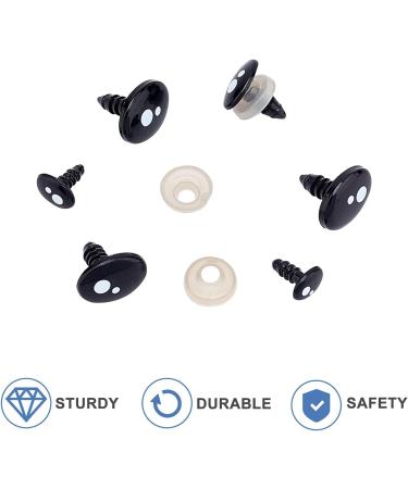 PandaHall 200pcs Kawaii Safety Eyes - Black Craft Eyes for Amigurumi Making - Buy Online on GoSupps.com