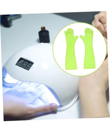 POPETPOP 1 Pair Nail Gloves Fingerless Uv Sun Gloves Manicure Art Gloves Nails Uv Shield Glove Gloves for Nails Nail Polish Gloves Oveglove Polyester Ultra Violet Light Mj03 Sun Protection 25X9X0.4CM - Buy Online on GoSupps.com