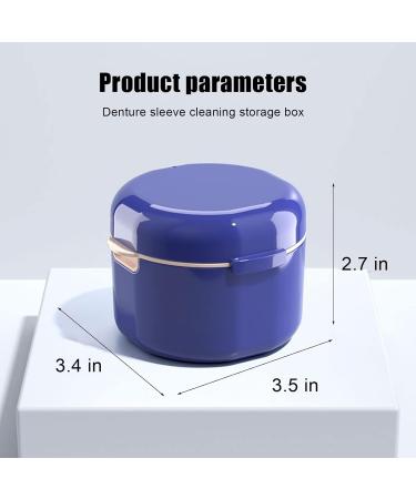 Blue Denture Container for Safe Prosthesis Storage | Dissose Dinner Box for Tooth Care - Buy Online on GoSupps.com