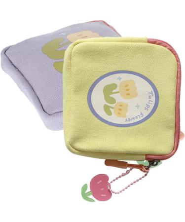 Healeved 8 STK Cotton Storage Bags for Women's Hygiene & Bandage Organizer - Multifunctional Tampon Holder & Money Exchange Tote - Color-Sorted 15.5x15.5cm - Perfect for Students & Bed Linen - Buy Online on GoSupps.com