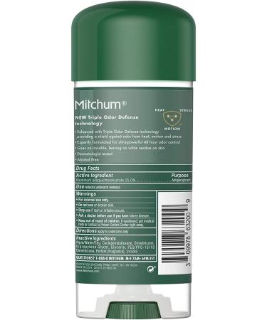 Mitchum Anti-Perspirant & Deodorant Clear Gel Unscented 3.4 oz (96 g) Unscented 3.4 Ounce (Pack of 1) - Buy Online on GoSupps.com