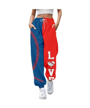 Womens Comfy Sport Gym Jogger Sweatpant Loose Fit High Waisted Trouser Causal Running Workout Pant Jogging Bottom Activewear XXL 3921-djufh-e-orange