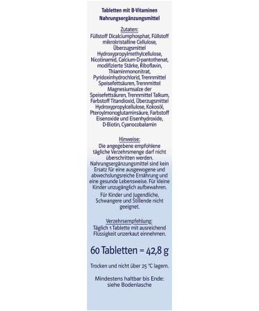 Doubleherz System B Complex - Energy Nerve Support & Performance | 60 Tablets for Normal Nervous Function & Energy Metabolism - Buy Online on GoSupps.com