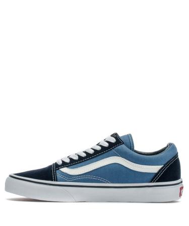 Vans Unisex Old Skool Classic Skate Shoes 7.5 Women/6 Men Navy Blue