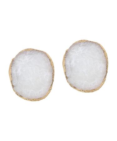 2 Pcs Eyeshadow Mixing Resin Pallet for Nail Art Manicure Nail Mixing Palette Manicure Art Makeup Paint Tray Nail Polish Board Mixing Tool Nail Gel Eyeshadow Palette Make up White