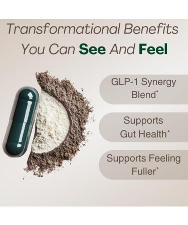 GLP-1 Supplement for Women and Men | Hunger & Metabolism Support - Pharmacist Formulated Support | 10-in-1 Probiotic and Prebiotic (60 Capsules) - Buy Online on GoSupps.com
