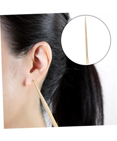 Hemoton Auricular Probe Face Massage Tools - Set of 2 Retractable Pure Copper Ear Point Pens for Body and Ear Detection - Golden, 13.3x0.6cm - Buy Online on GoSupps.com