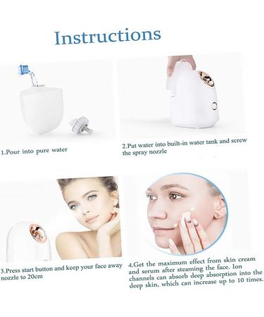 Hemoton Water Replenishing Instrument Steamer Facial Treatment Tool Facial Mist Sprayer Skin Care Nano Face Humidifier Mist Humidifier Face Steamer Facial Steamer - Buy Online on GoSupps.com